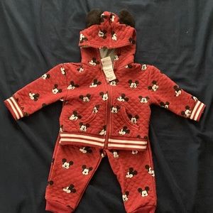 Red Mickey Mouse jumpsuit